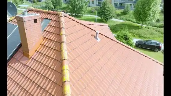 Komin i połać po myciu i impregnacji, widok z drona – Słupsk, CleanTECH Komin i połać po myciu i impregnacji, widok z drona – Słupsk, CleanTECH