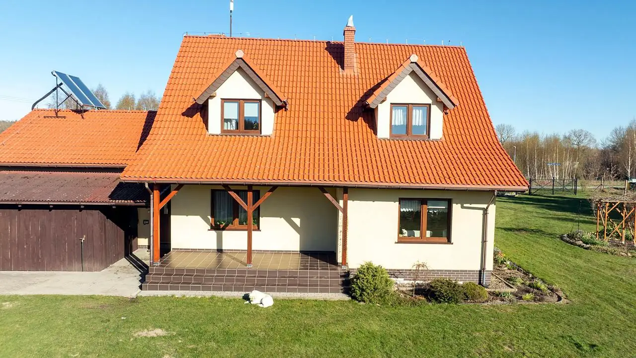 Dach domu od strony tarasu: po pracach – Słupsk i okolice, CleanTECH
